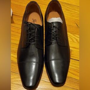 11.5D (wide), Florsheim Postino Cap Toe Oxford, Black